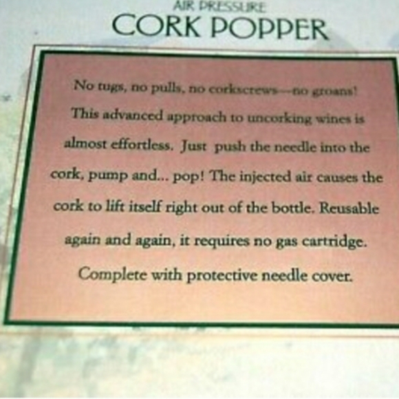 New essentials air pressure cork popper - Picture 5 of 5